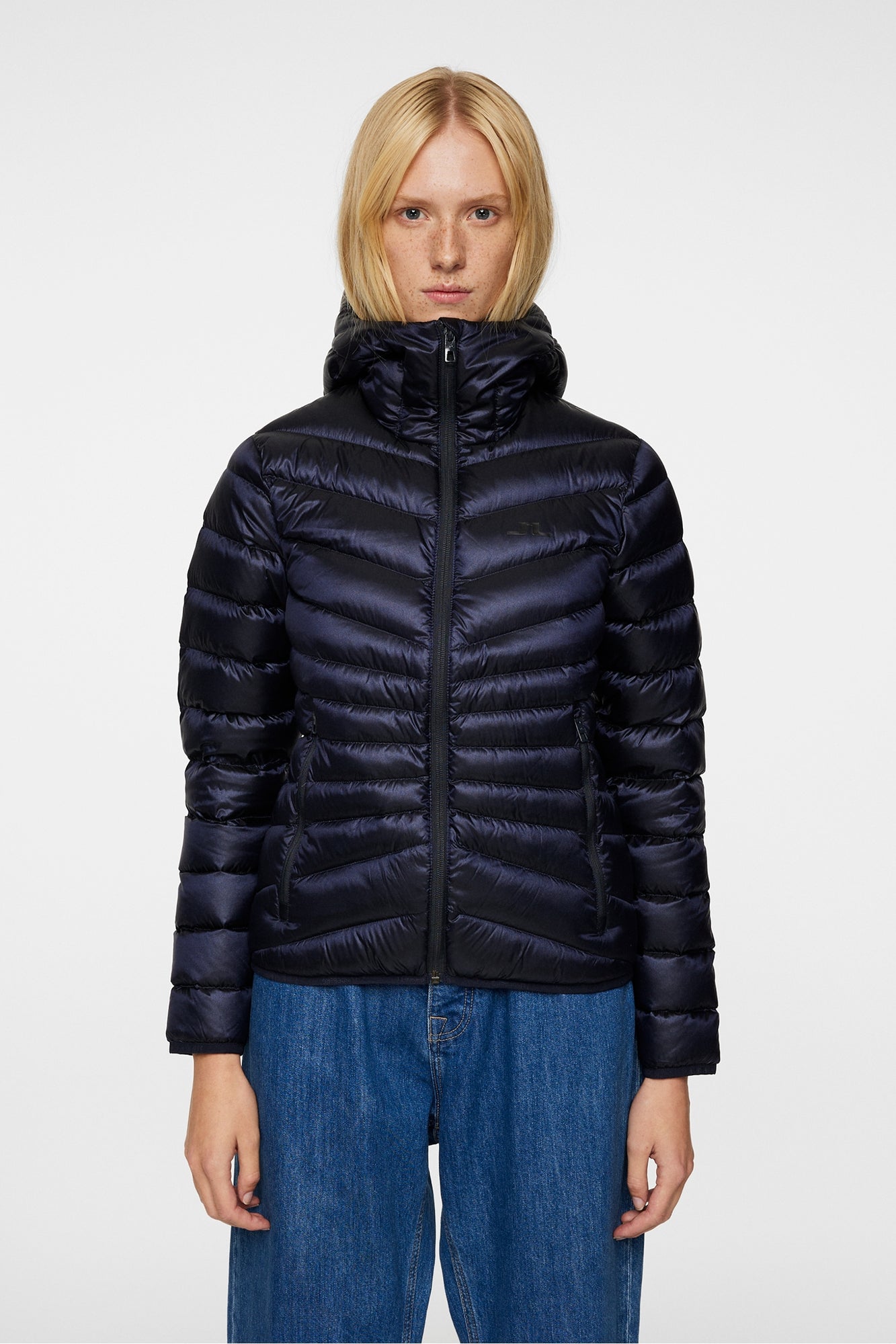 Women | Lara Light Down Hood | JL Navy