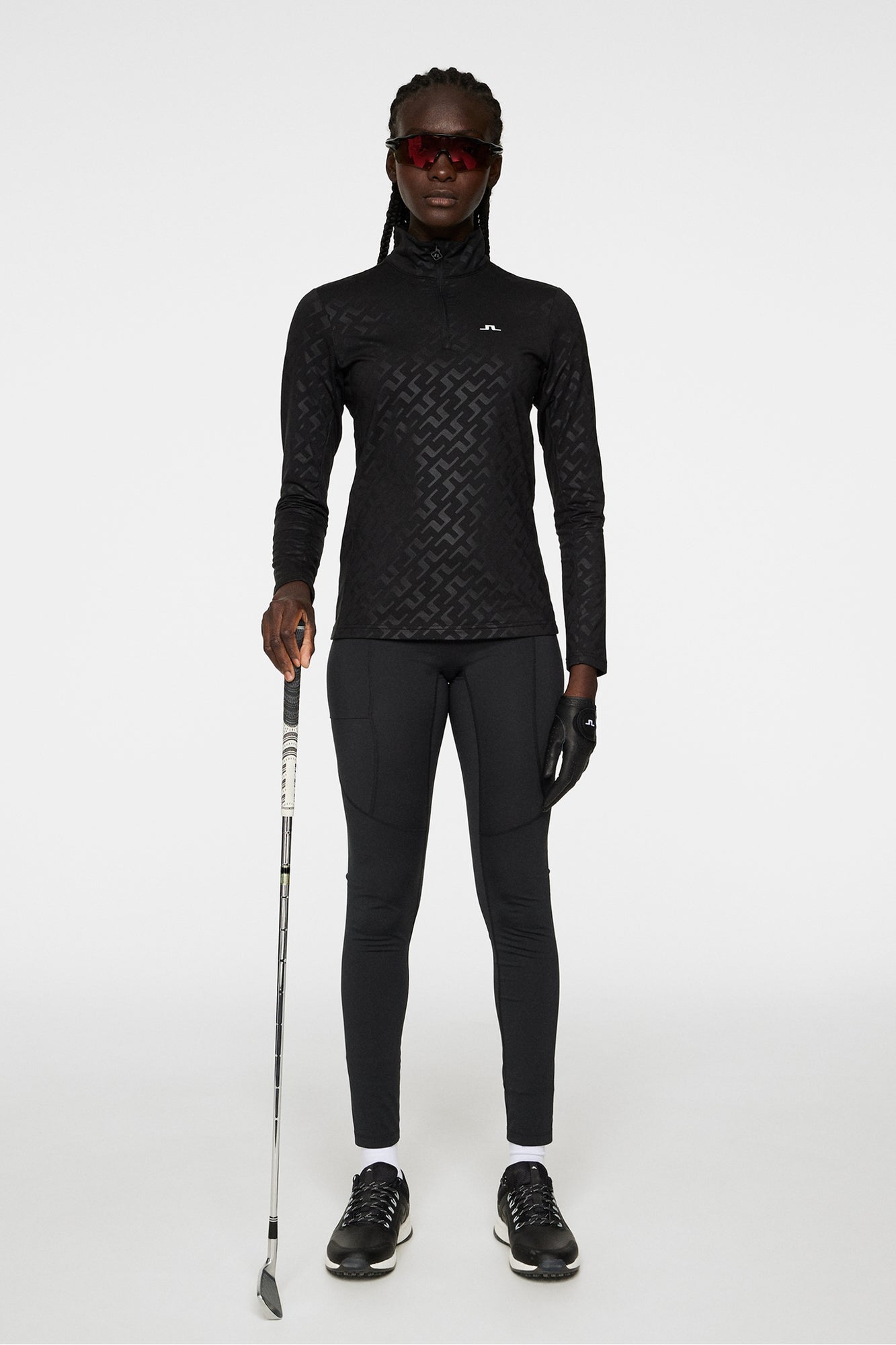 Women | Lauryn Deboss Mid Layer | Bias Bridge Black