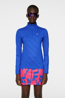 Women | Lauryn Deboss Mid Layer | Bias Bridge Blue