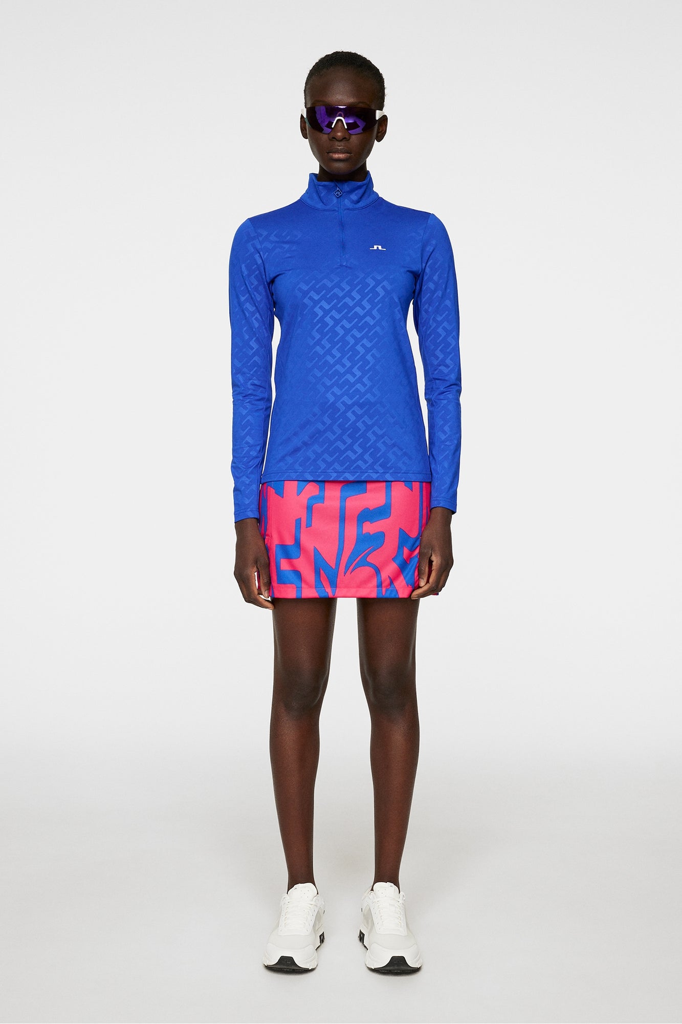 Women | Lauryn Deboss Mid Layer | Bias Bridge Blue