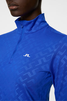 Women | Lauryn Deboss Mid Layer | Bias Bridge Blue