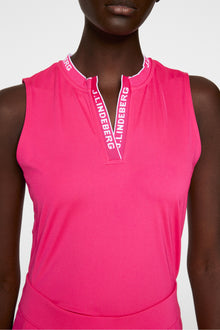Women | Leya Sleeveless Top | Pink Peacock