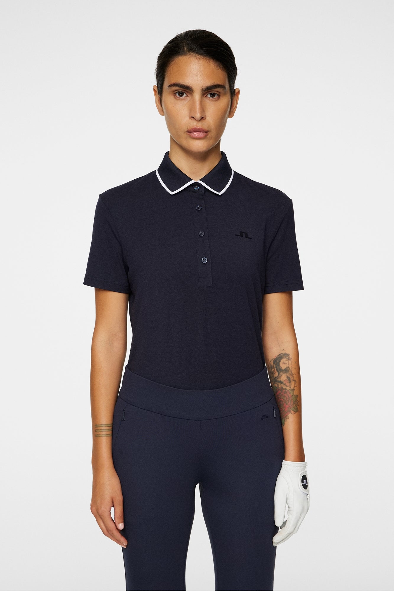Women | Lille Polo | Navy Melange
