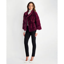 Women | Mink Jacket | Magenta