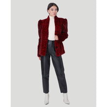 Women | Mink Jacket | Red Lprd Print