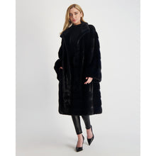 Women | Mink Short Coat | Navy