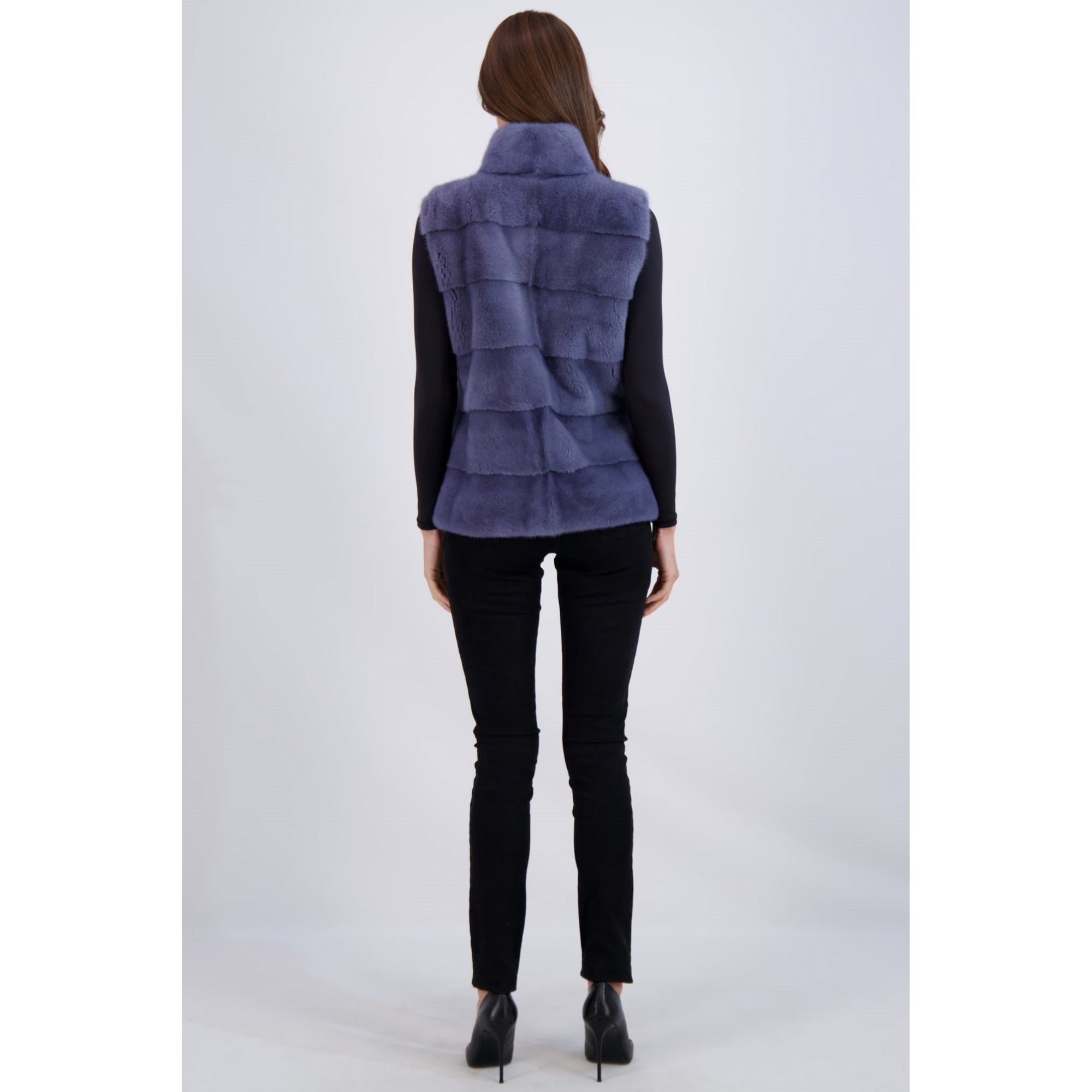 Women | Mink Vest | Lapis