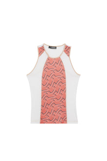 Women | Miriaprint Top | Outline Bridge Wave Coral