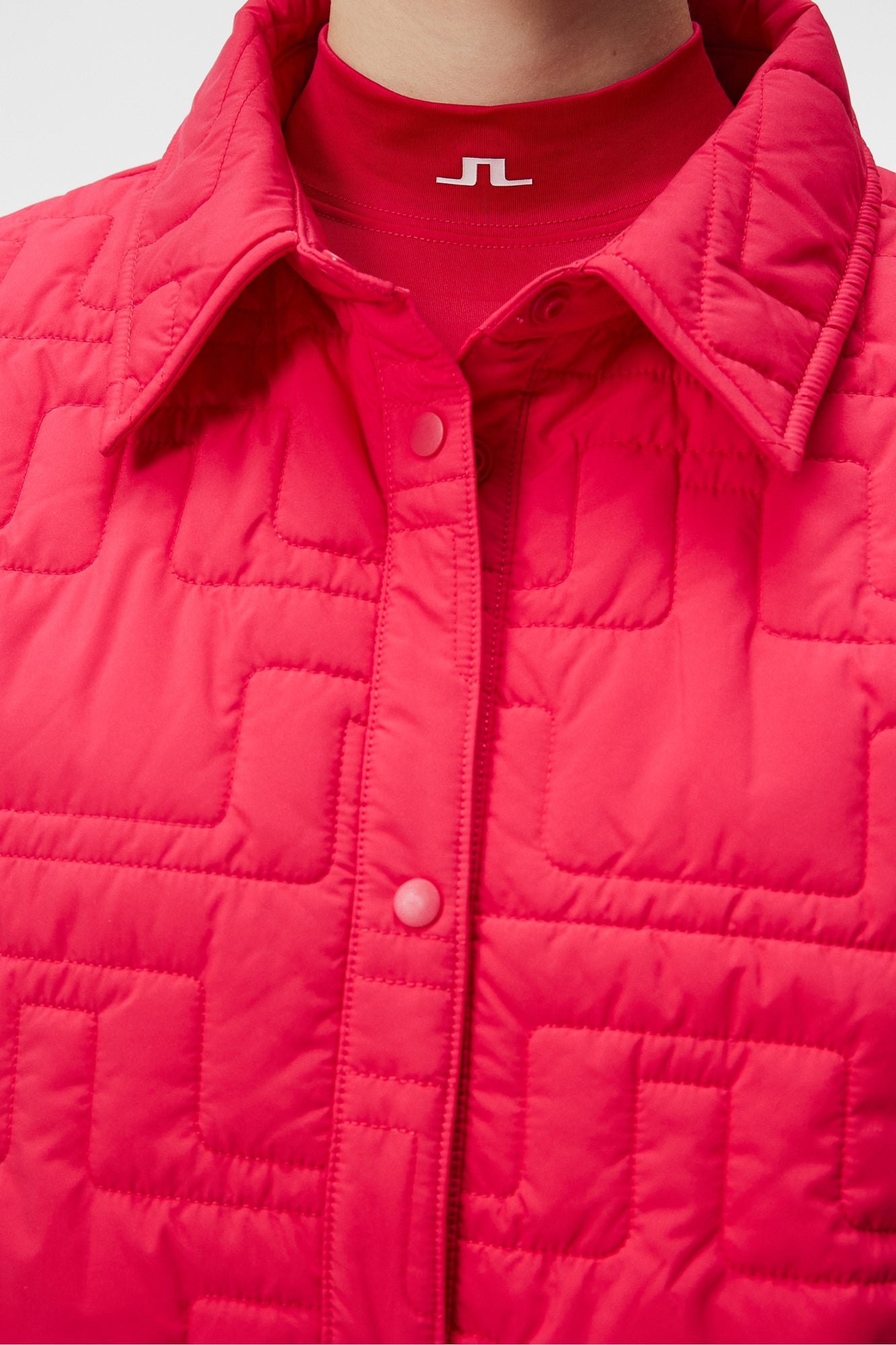 Women | Padded Shirt | Rose Red