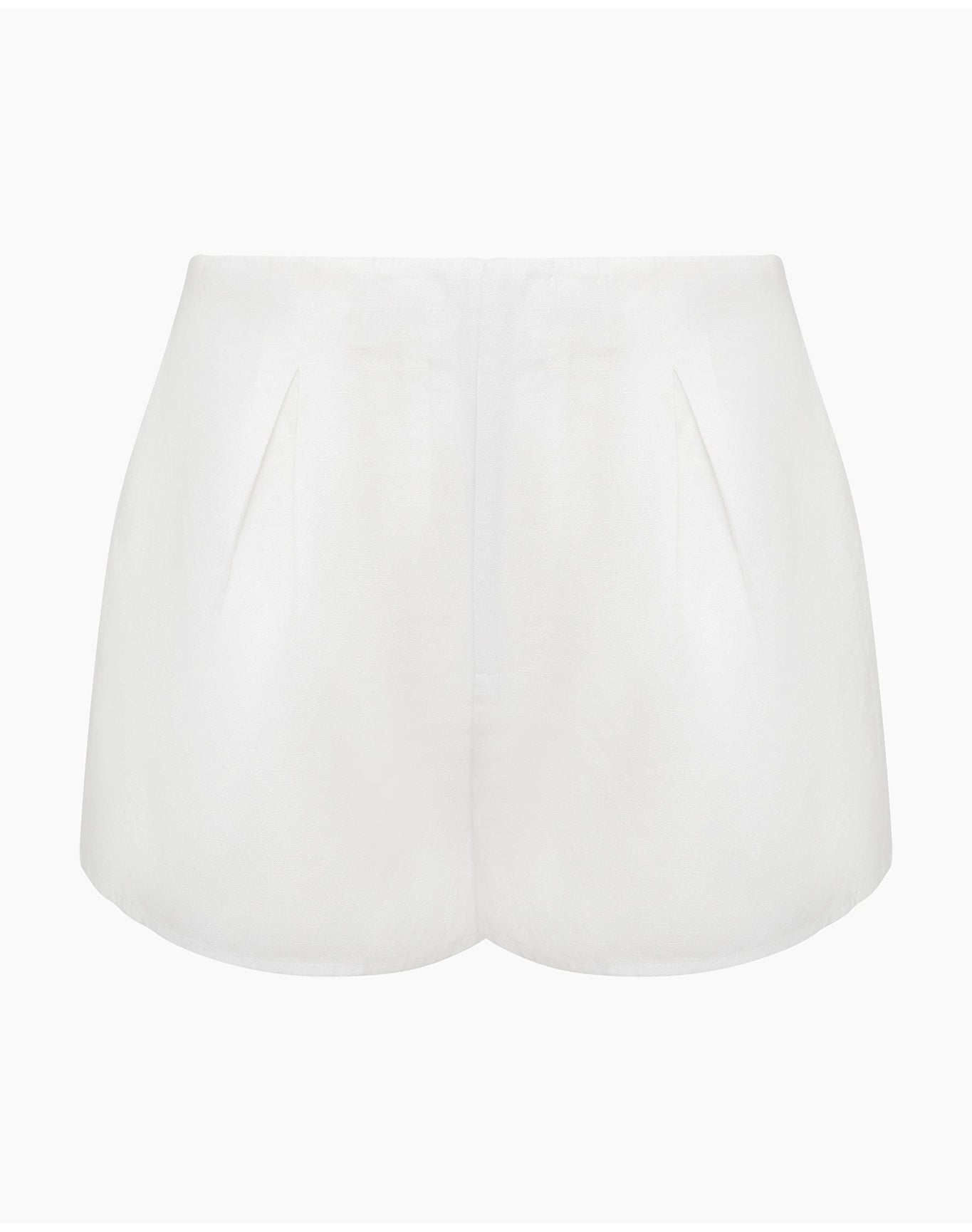 Women | Paper Bag Linen Short | White