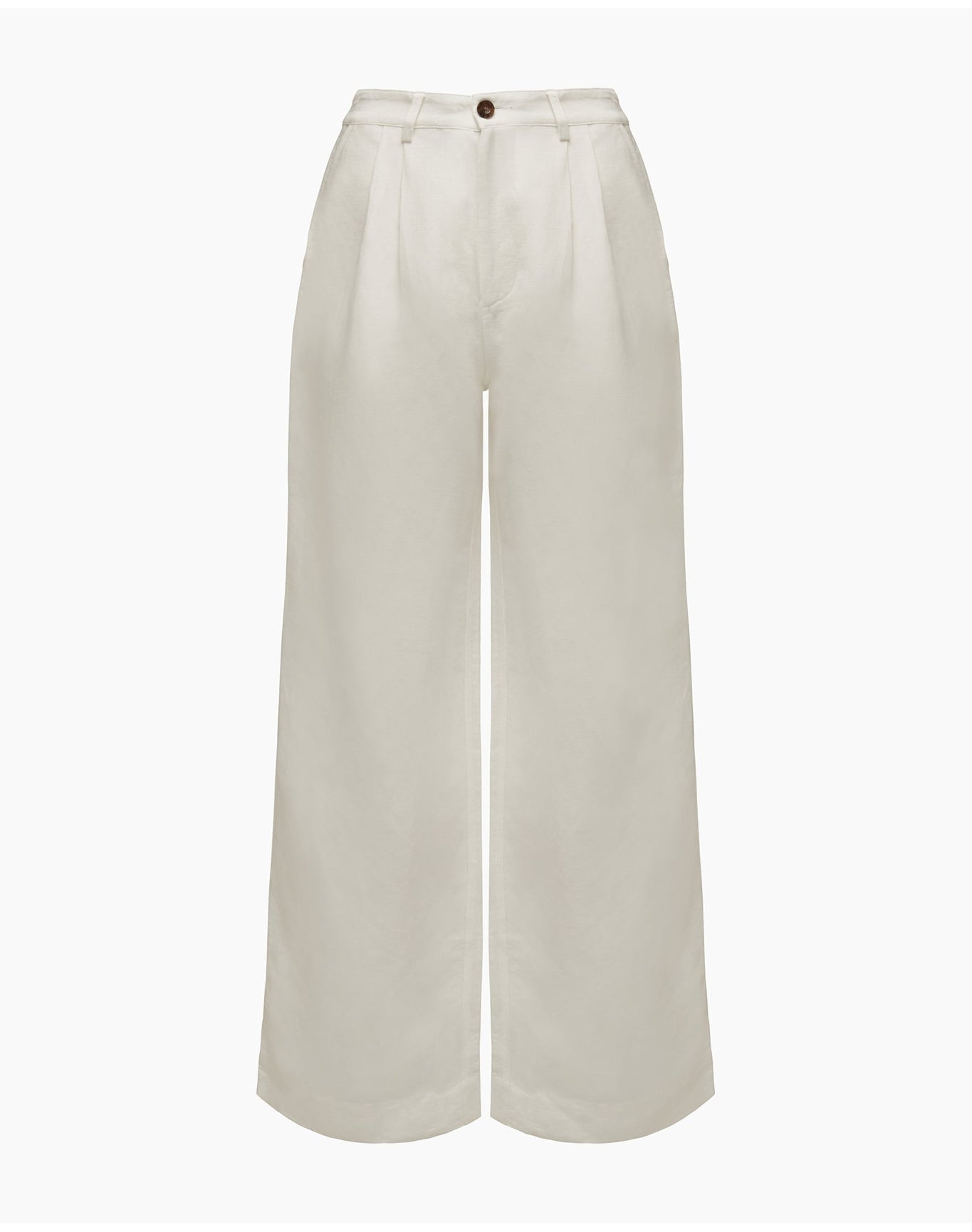 Women | Pleated Pant | White
