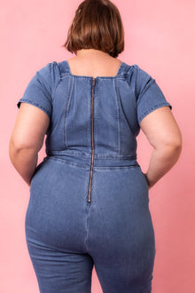 Women | Ryan Denim Jumpsuit | Blue