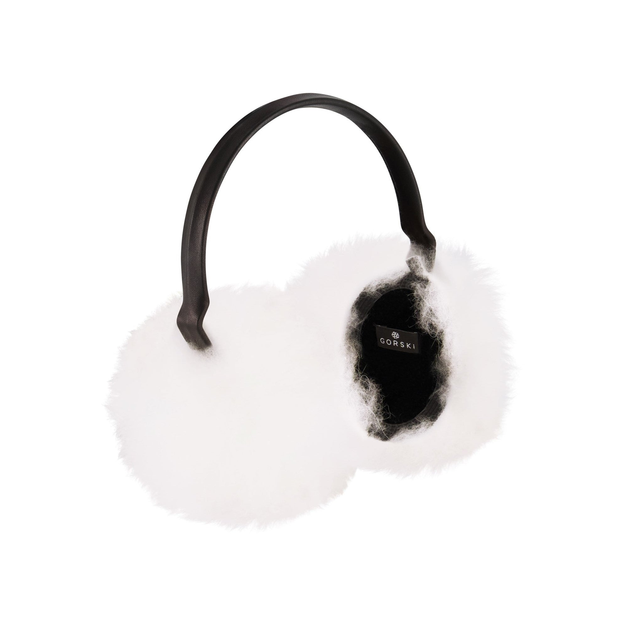 Women | Select Cashmere Goat Earmuffs | White