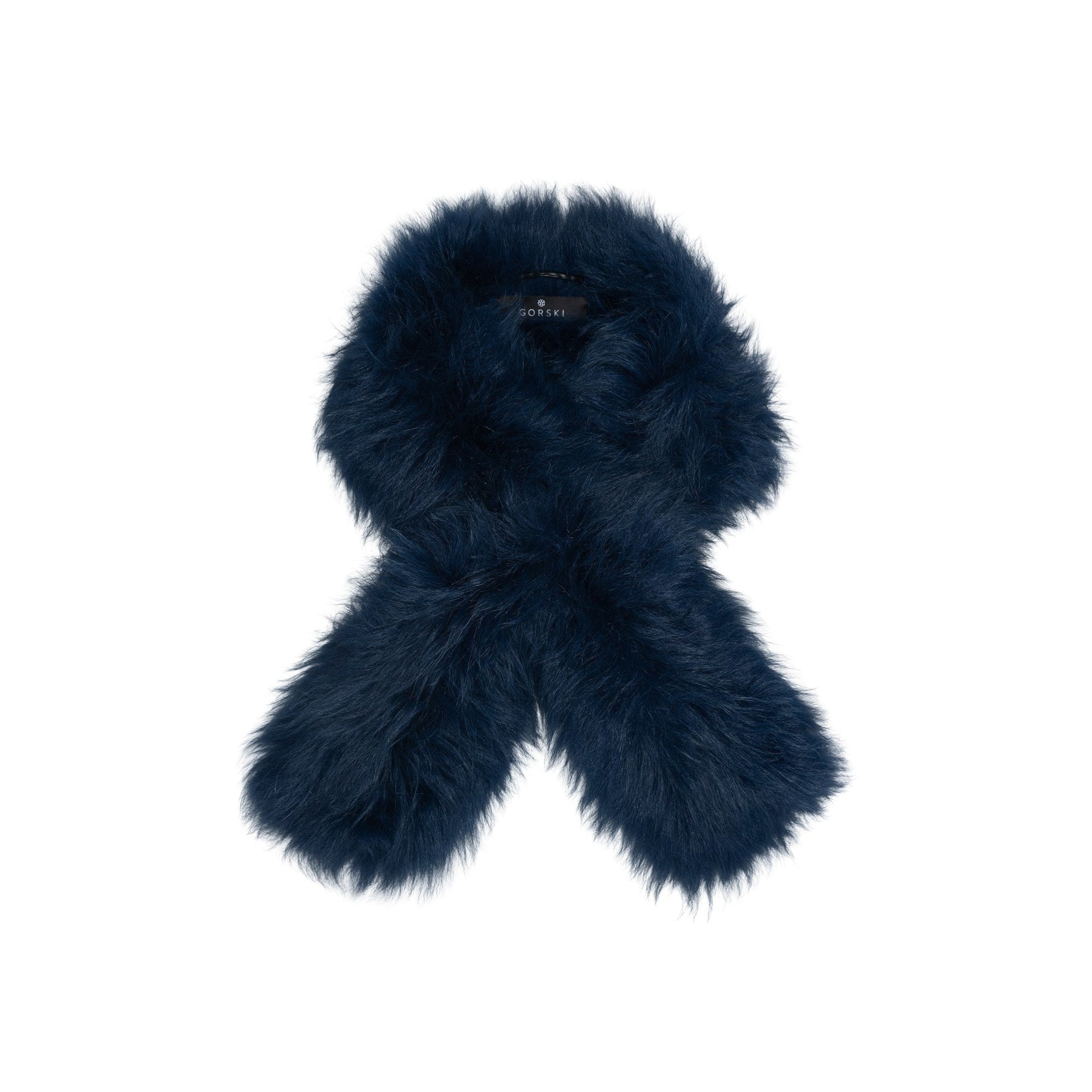 Women | Select Lamb Pull-Through Scarf | Navy