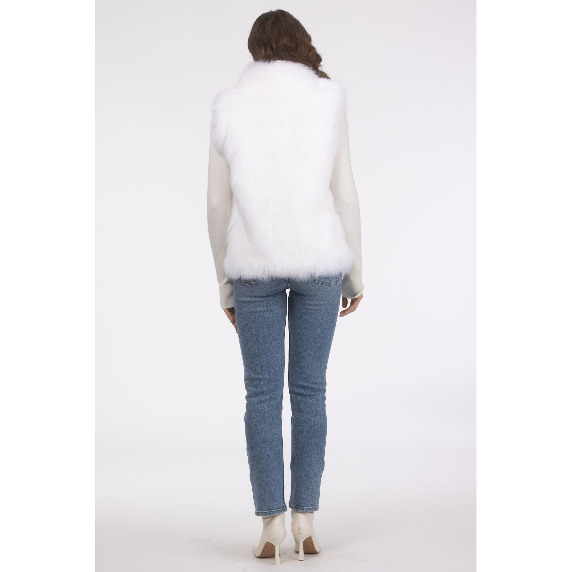 Women | Select Lamb Vest | Bleached White