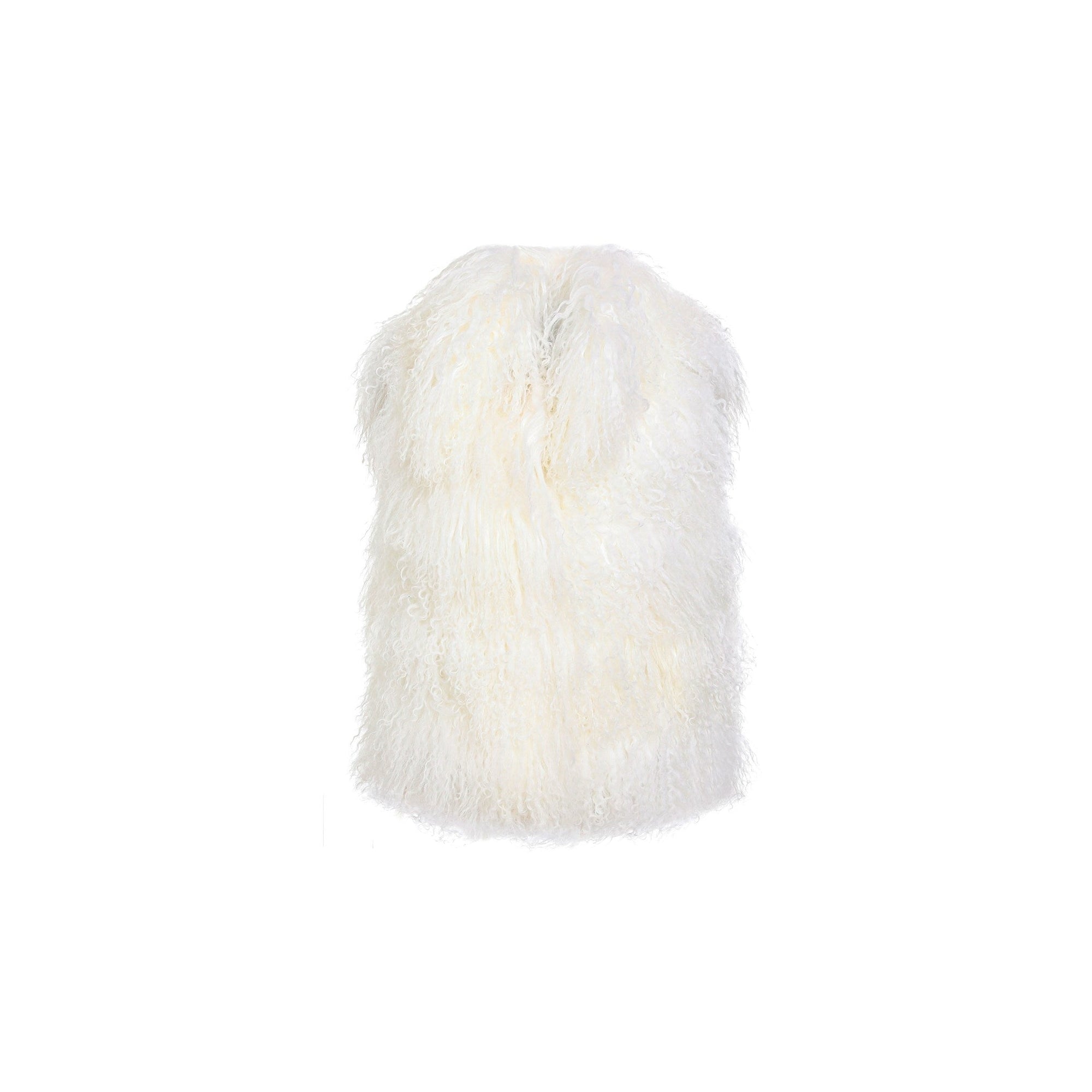 Women | Select Mongolian Lamb Vest | White