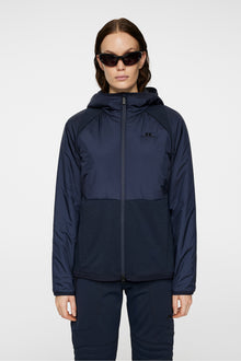 Women | Shona Hybrid Hood Jacket | JL Navy