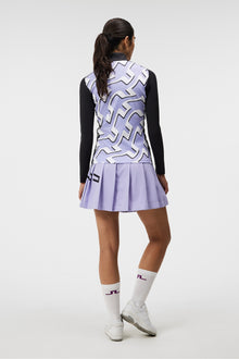 Women | Solar Print Full Zip Mid Layer | Bridge Wave Sweet Lavender