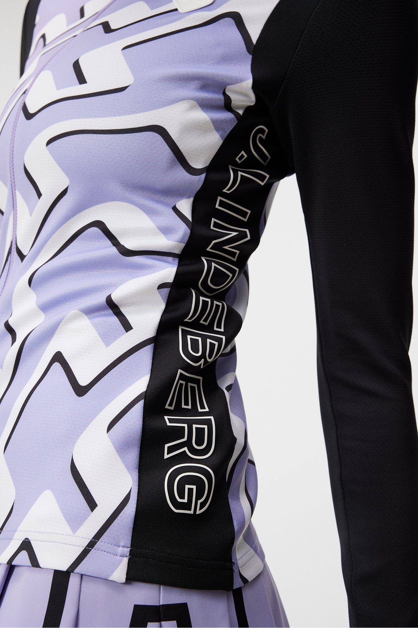 Women | Solar Print Full Zip Mid Layer | Bridge Wave Sweet Lavender