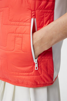 Women | Stefania Hybrid Vest | Hot Coral
