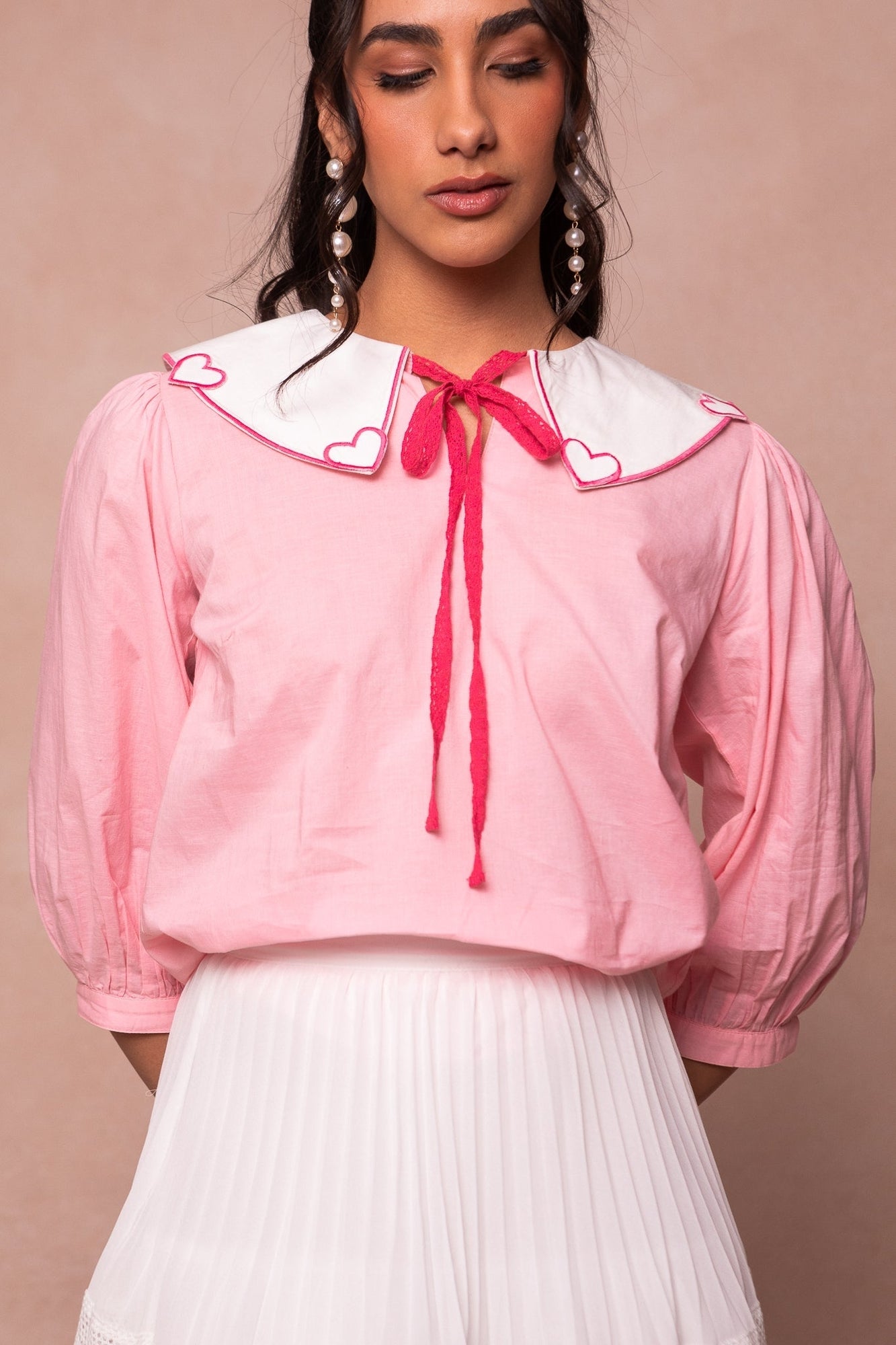 Women | Sweetie Blouse | Pink x Multi