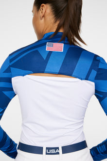 Women | Sylvie Compression Top | Us Golf Blue