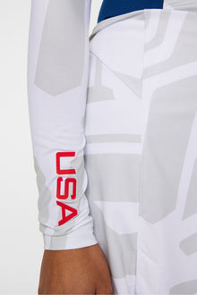 Women | Sylvie Compression Top | Us Golf White