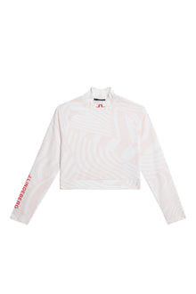 Women | Tea Long Sleeve Top | Dazzle Wave Rose