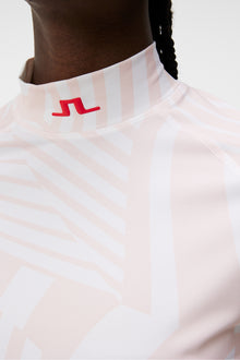 Women | Tea Long Sleeve Top | Dazzle Wave Rose