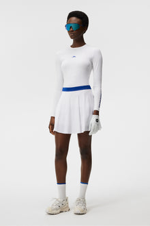 Women | Tekla Creneck Top | White Printed Bridge