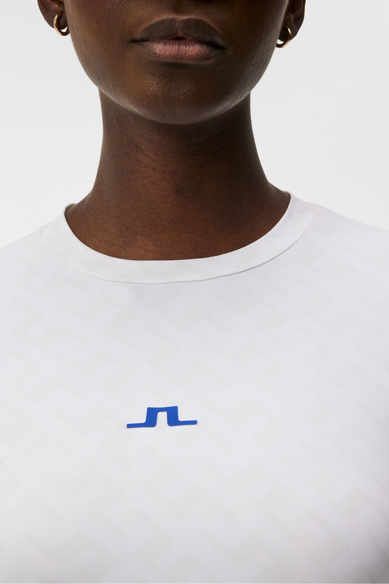 Women | Tekla Creneck Top | White Printed Bridge