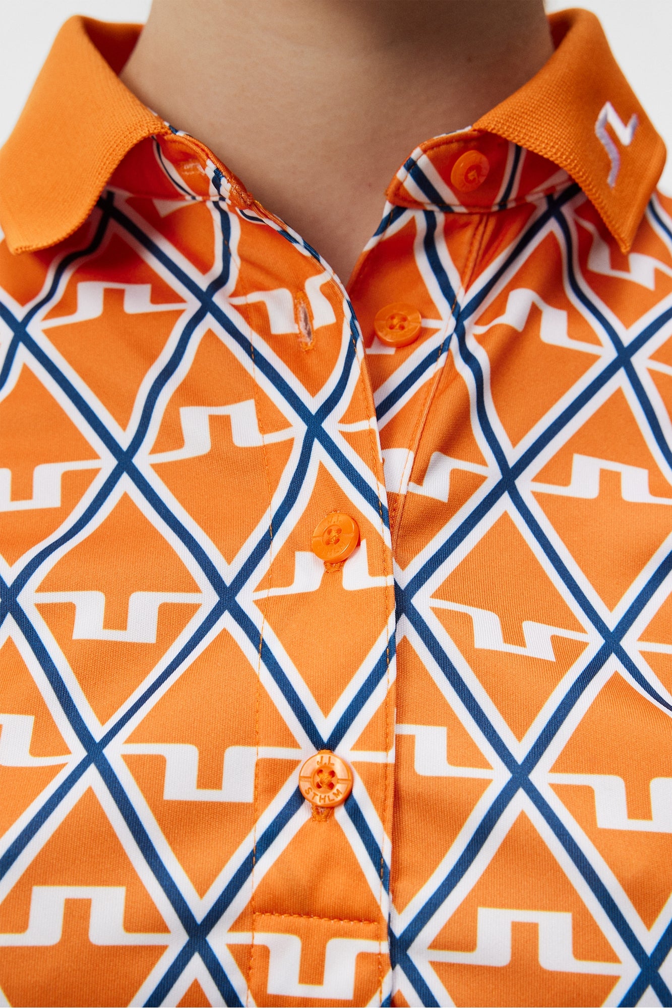Women | Tour Tech Print Polo | Exuberance Diamond