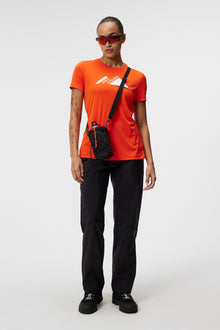 Women | Valeria Graphic T-Shirt | Tangerine Tango