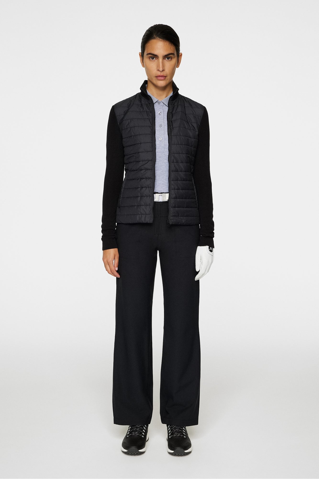 Women | Wren Knitted Hybrid Jacket | Black