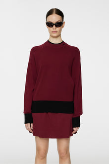 Women | Zoe Knitted Sweater | Cabernet
