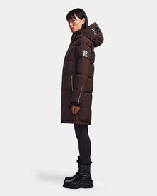 Women | JOELLE M Down Puffer | Chocolate