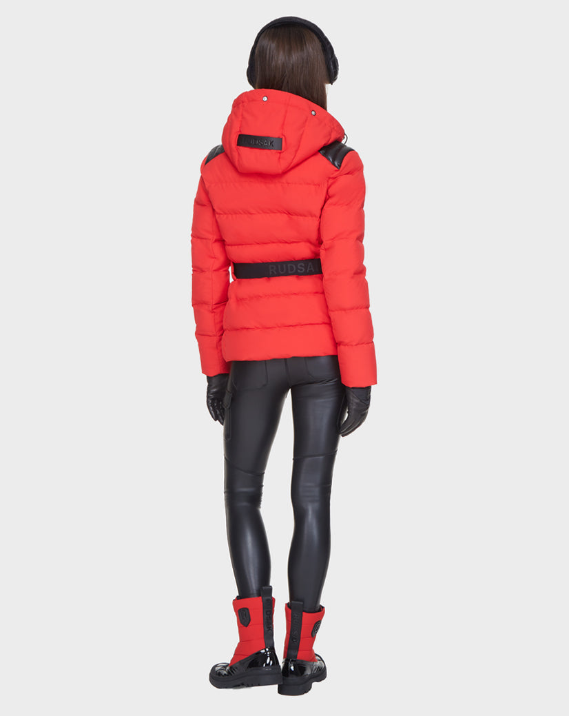 Women | MARYSA Down Puffer | Poppy Red
