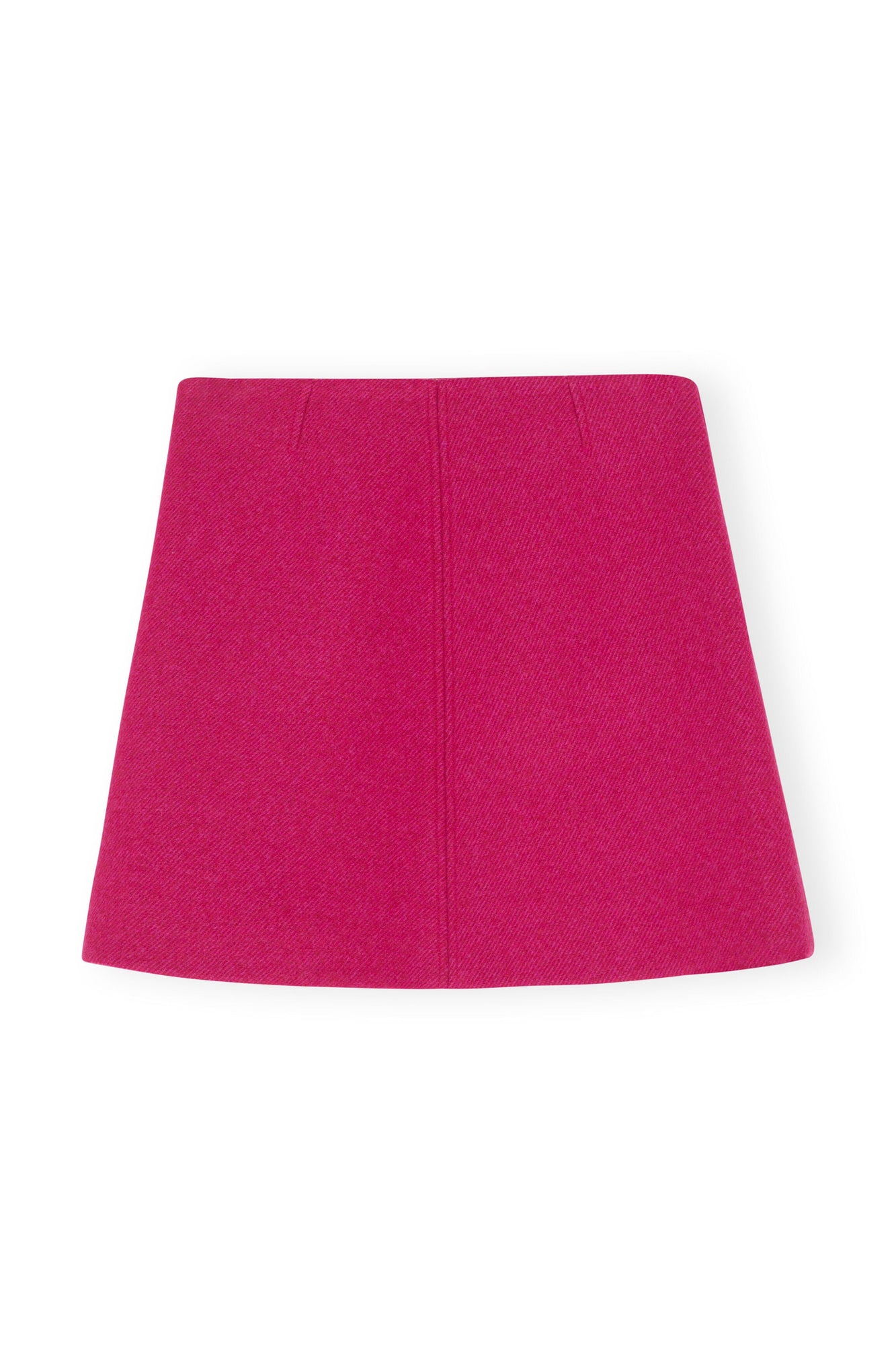 Wool Mini Skirt | Fiery Red