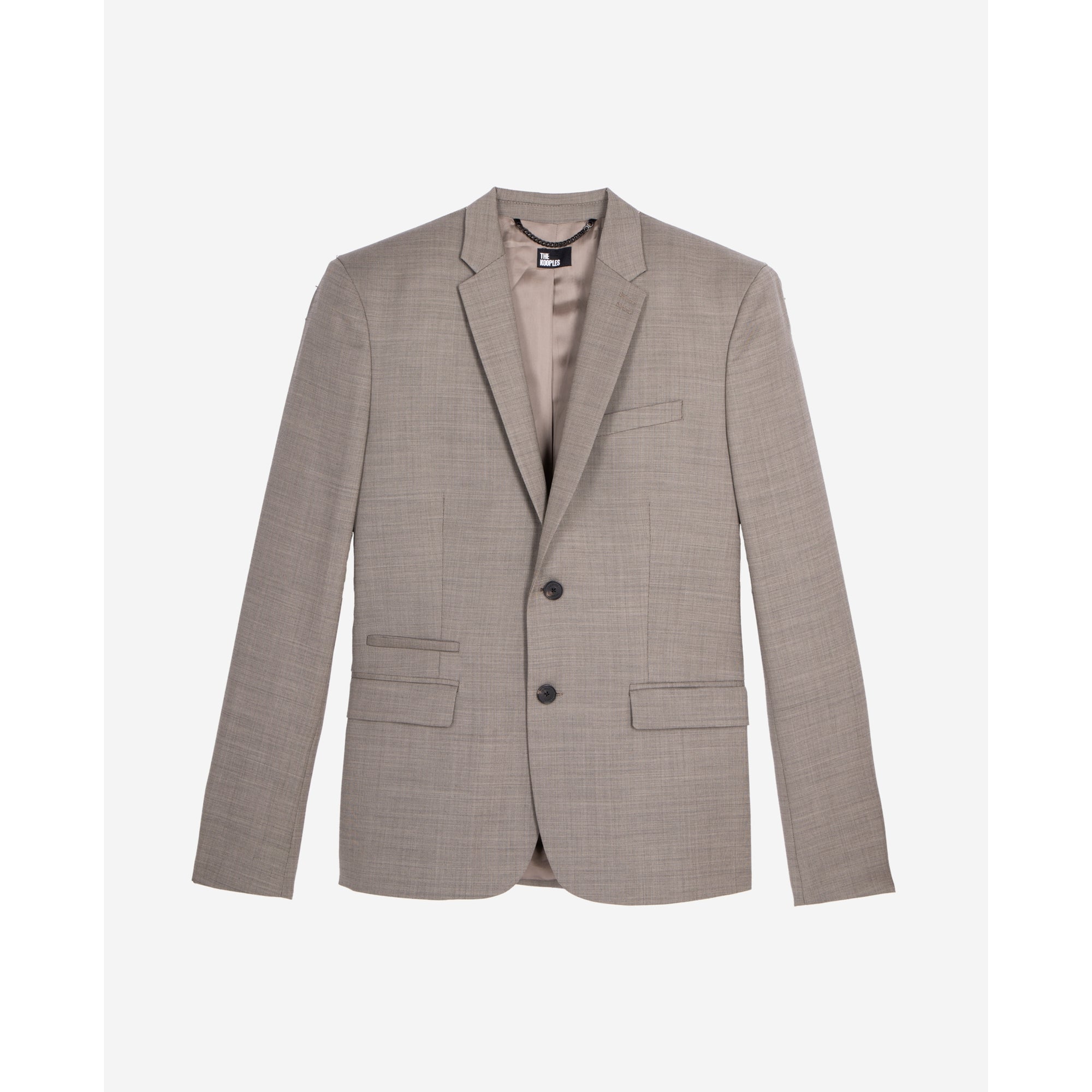 Wool Suit Jacket | Men | Beige