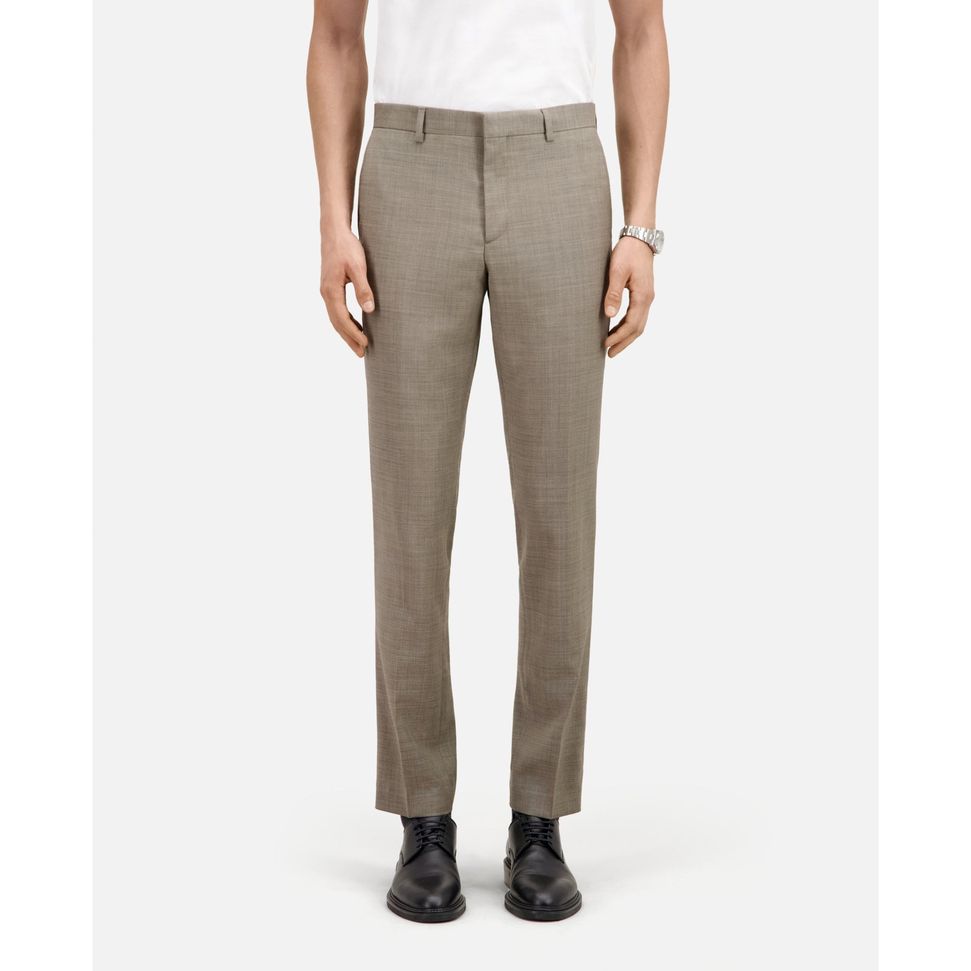 Wool Suit Trousers | Men | Beige