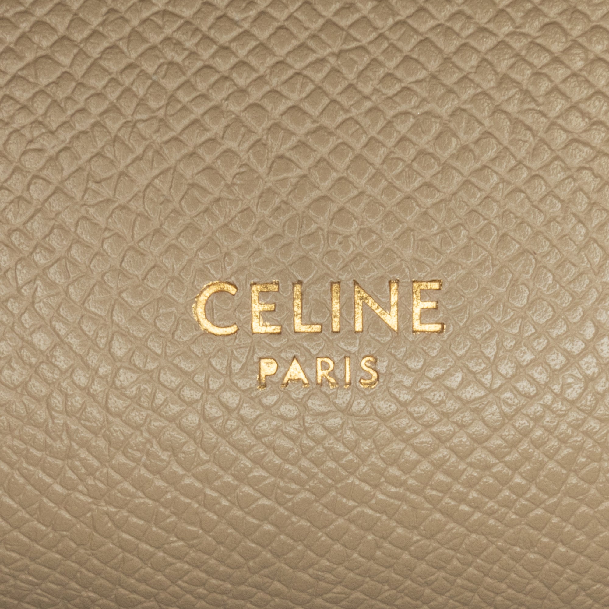 Celine | Pre-Owned Pico Grained Calfskin Belt Bag | Brown/Beige
