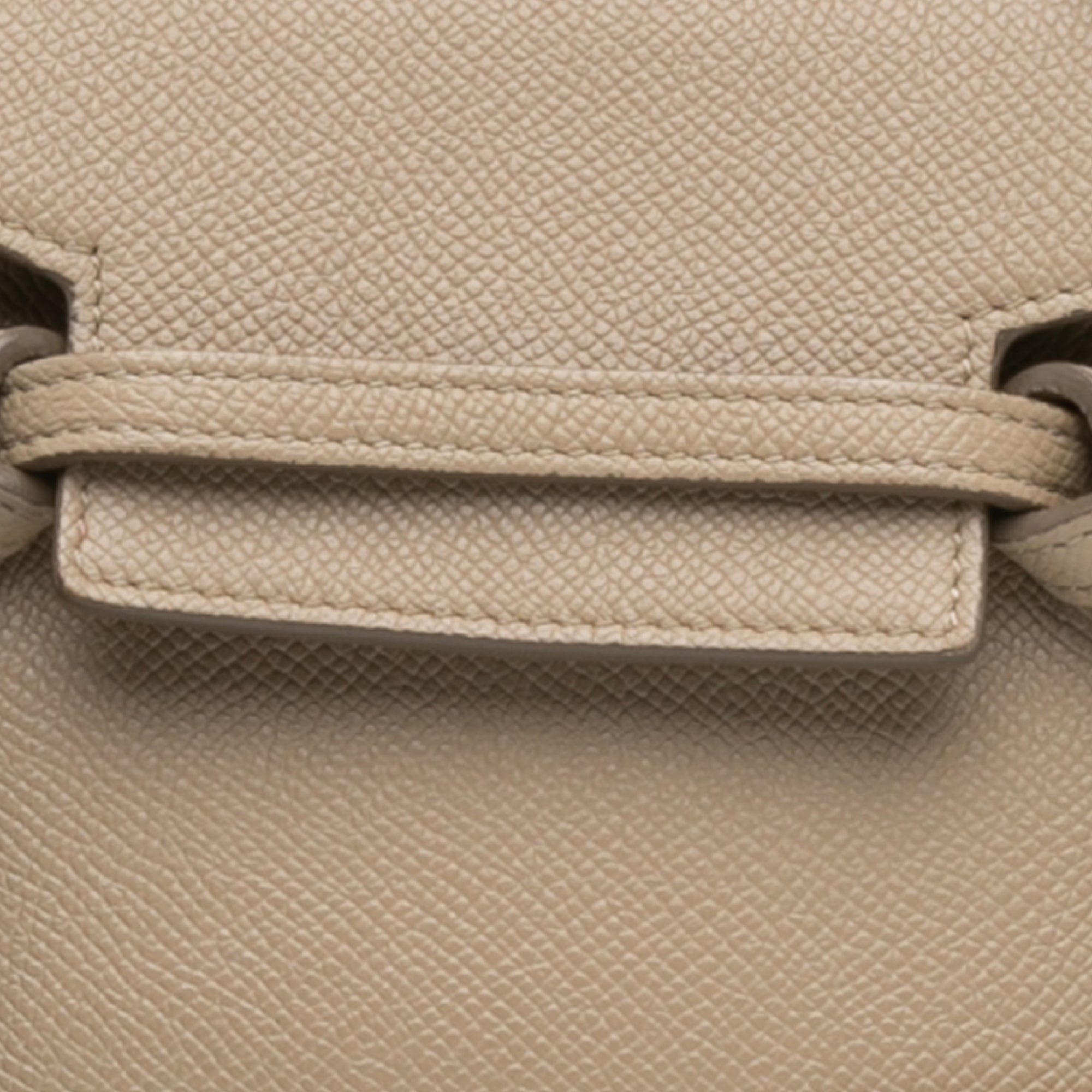 Celine | Pre-Owned Pico Grained Calfskin Belt Bag | Brown/Beige