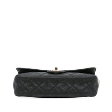 Chanel | Pre-Owned CC Bicolor Quilted Caviar Single Flap | Black