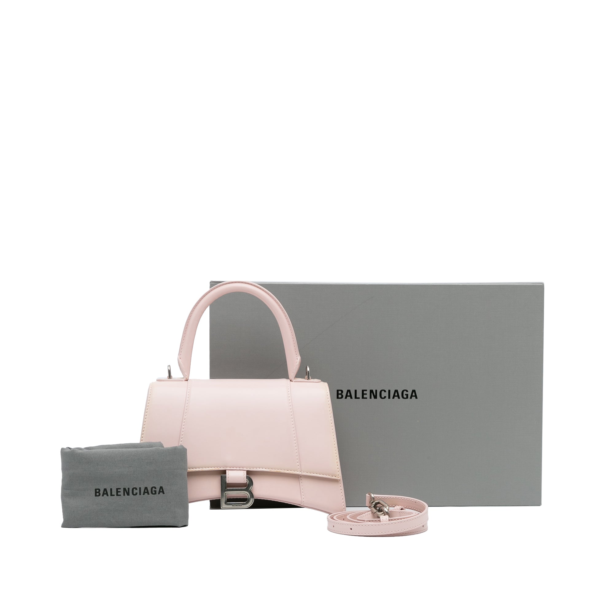 Balenciaga | Pre-Owned Hourglass S Satchel | Pink/Light Pink