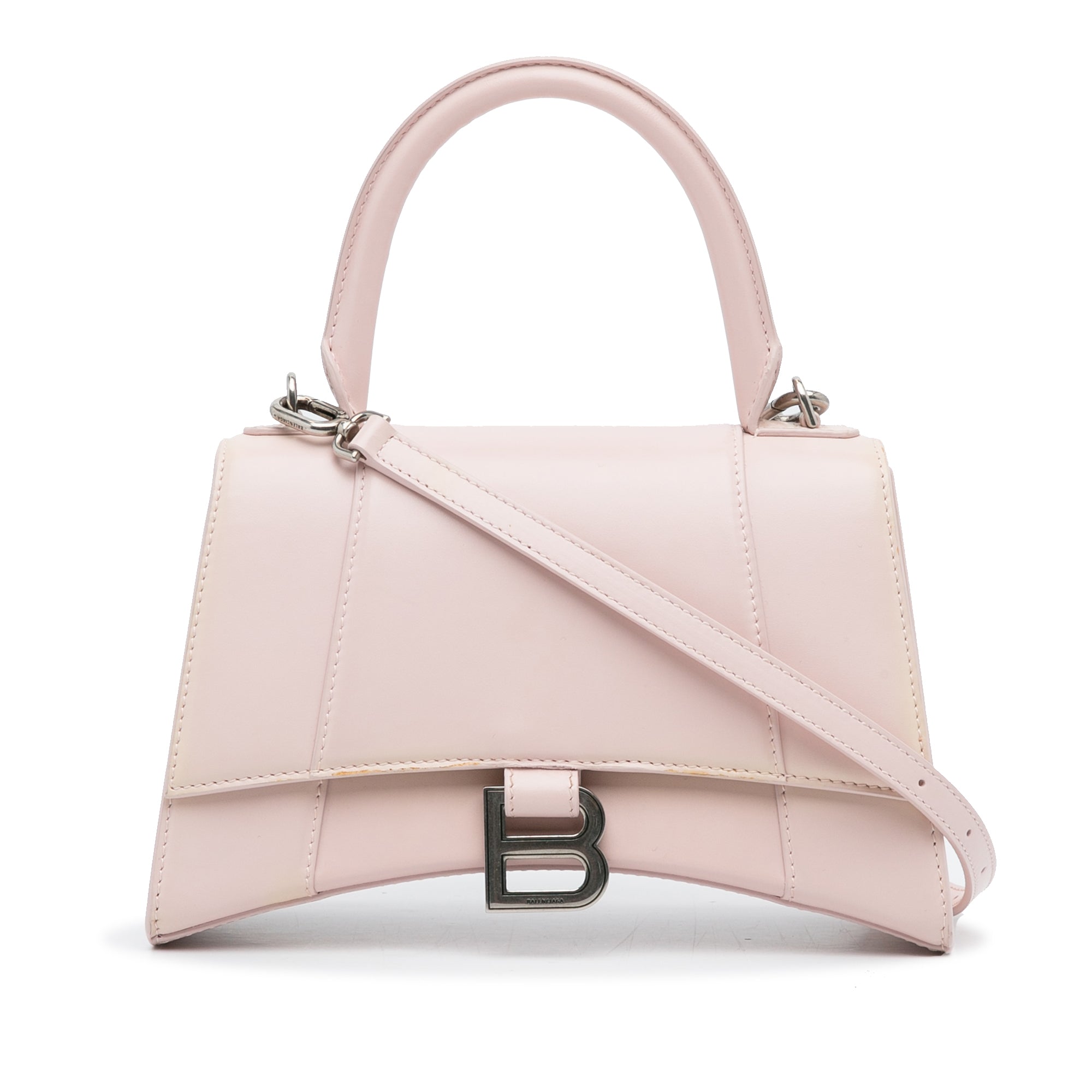 Balenciaga | Pre-Owned Hourglass S Satchel | Pink/Light Pink