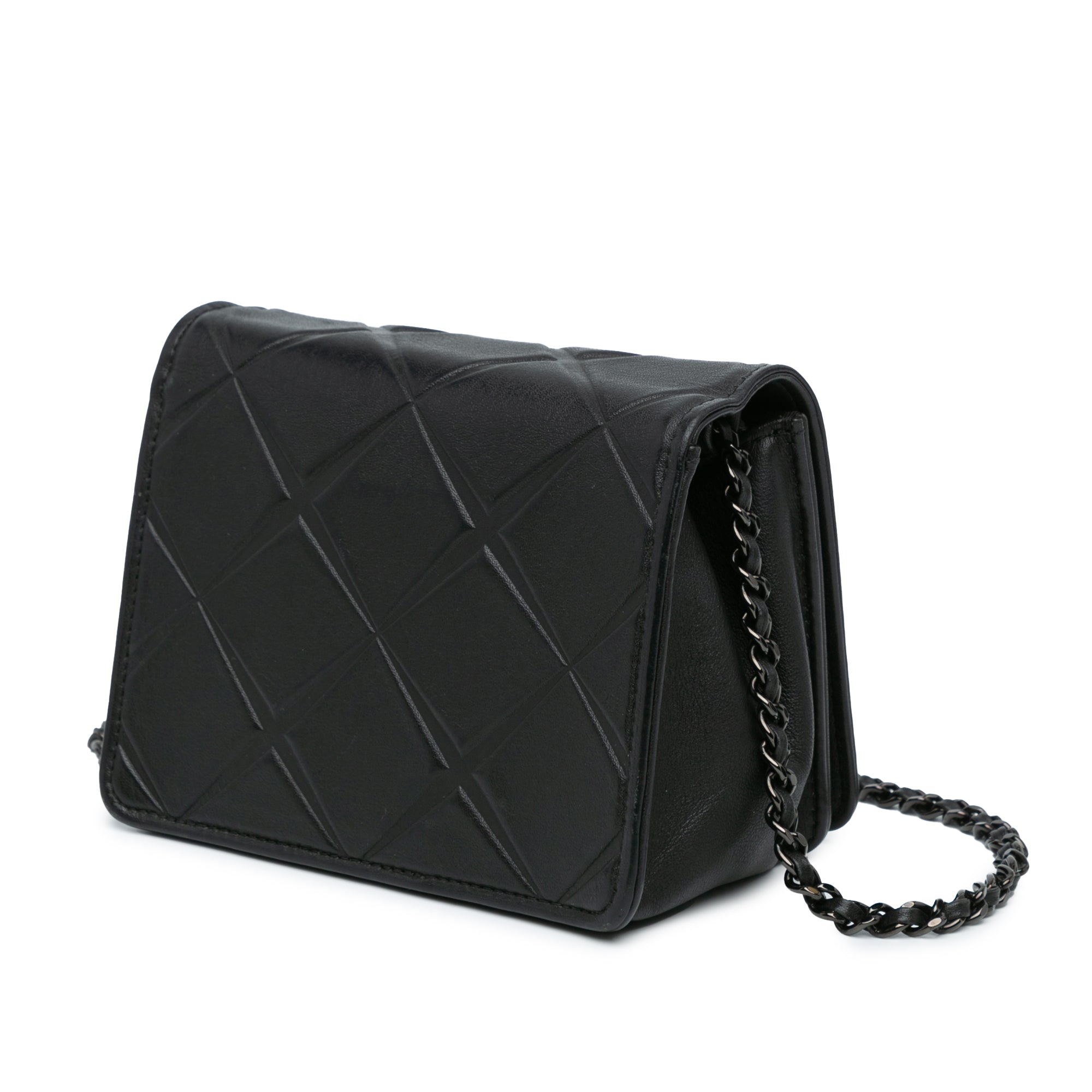 Chanel | Pre-Owned Mini Calfskin Propeller Flap | Black