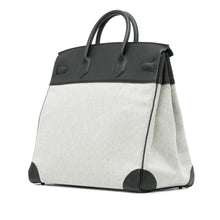 Hermes | Pre-Owned Toile Criss and Evercolor HAC Birkin 40 | Gray/Light GrayBlack