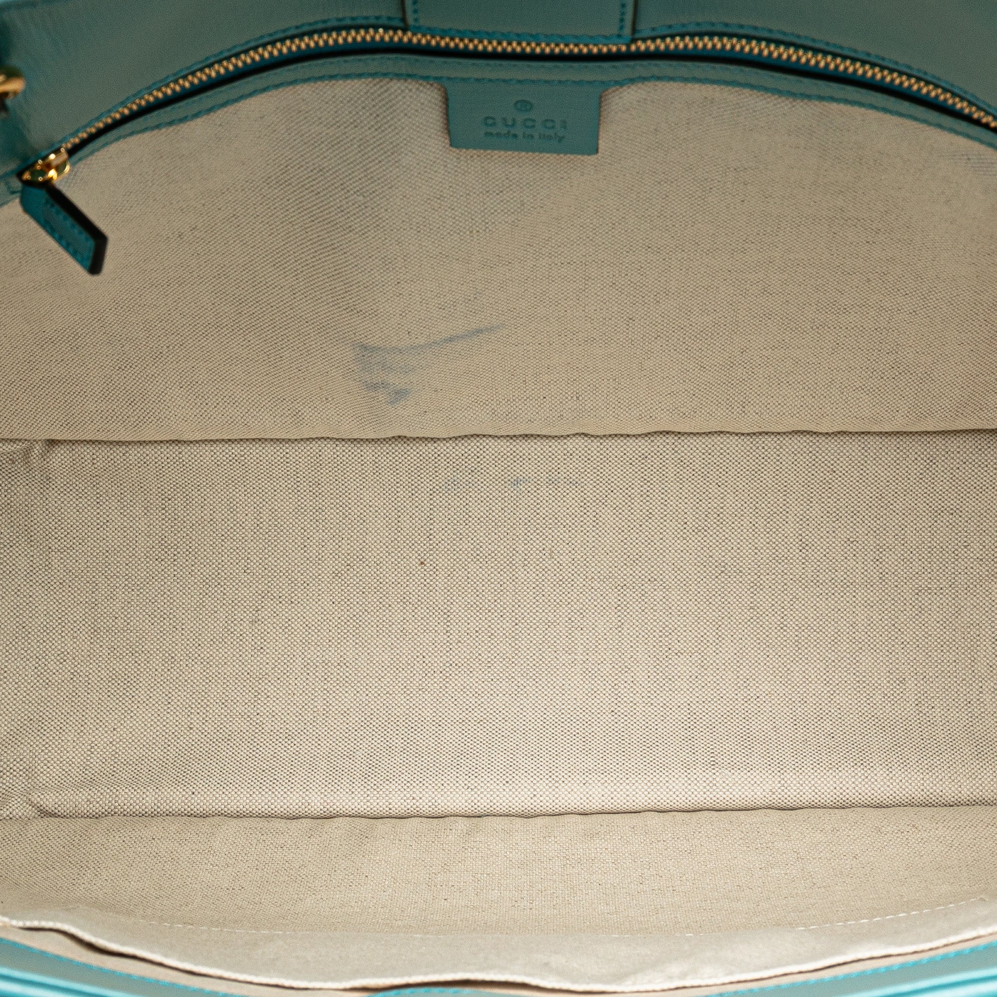 Gucci | Pre-Owned Medium Straw Horsebit 1955 Tote | Blue/Light Blue