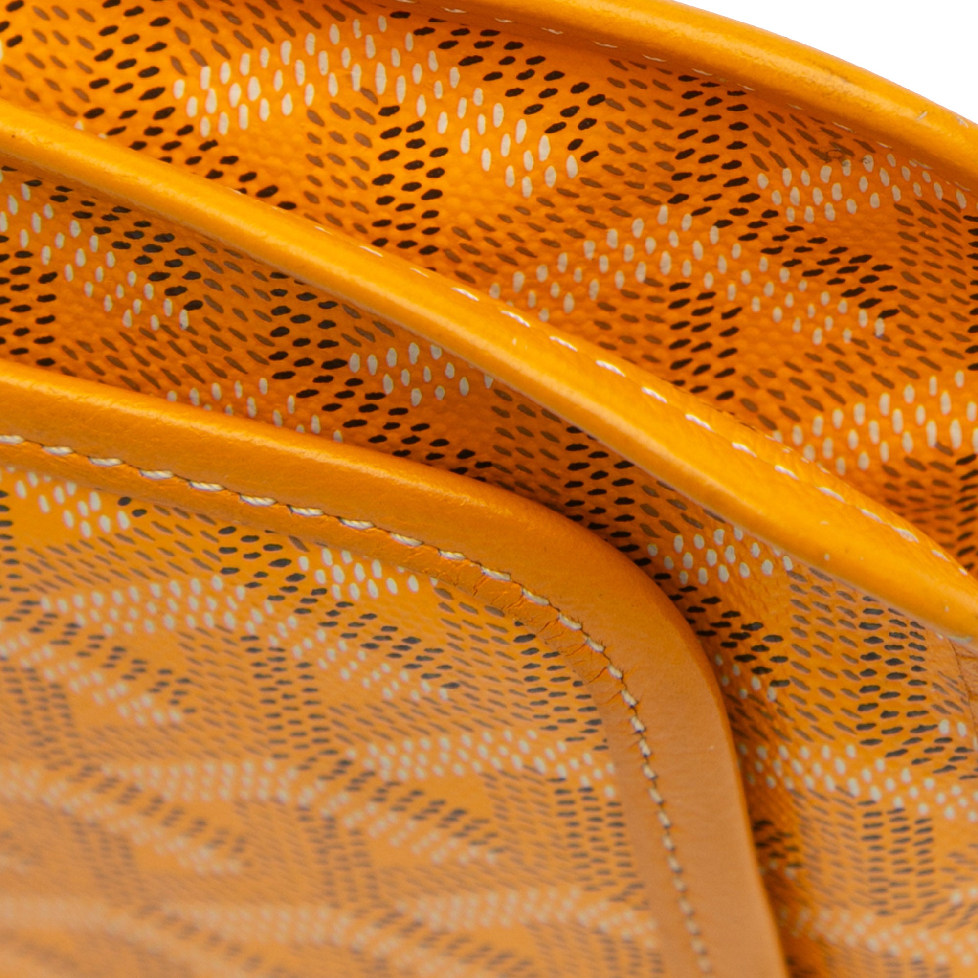 Goyard | Pre-Owned Goyardine Plumet Pocket Wallet | Yellow