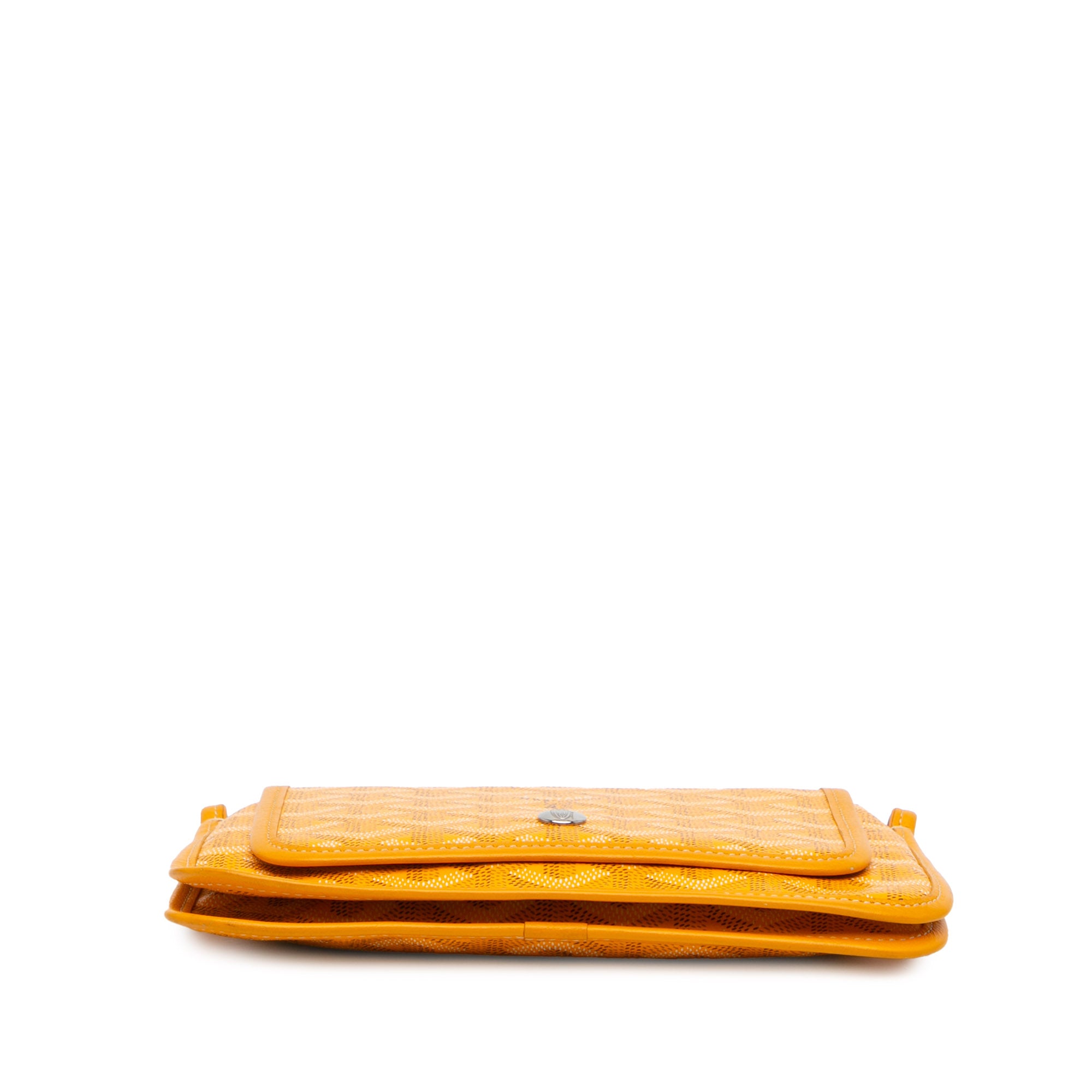 Goyard | Pre-Owned Goyardine Plumet Pocket Wallet | Yellow